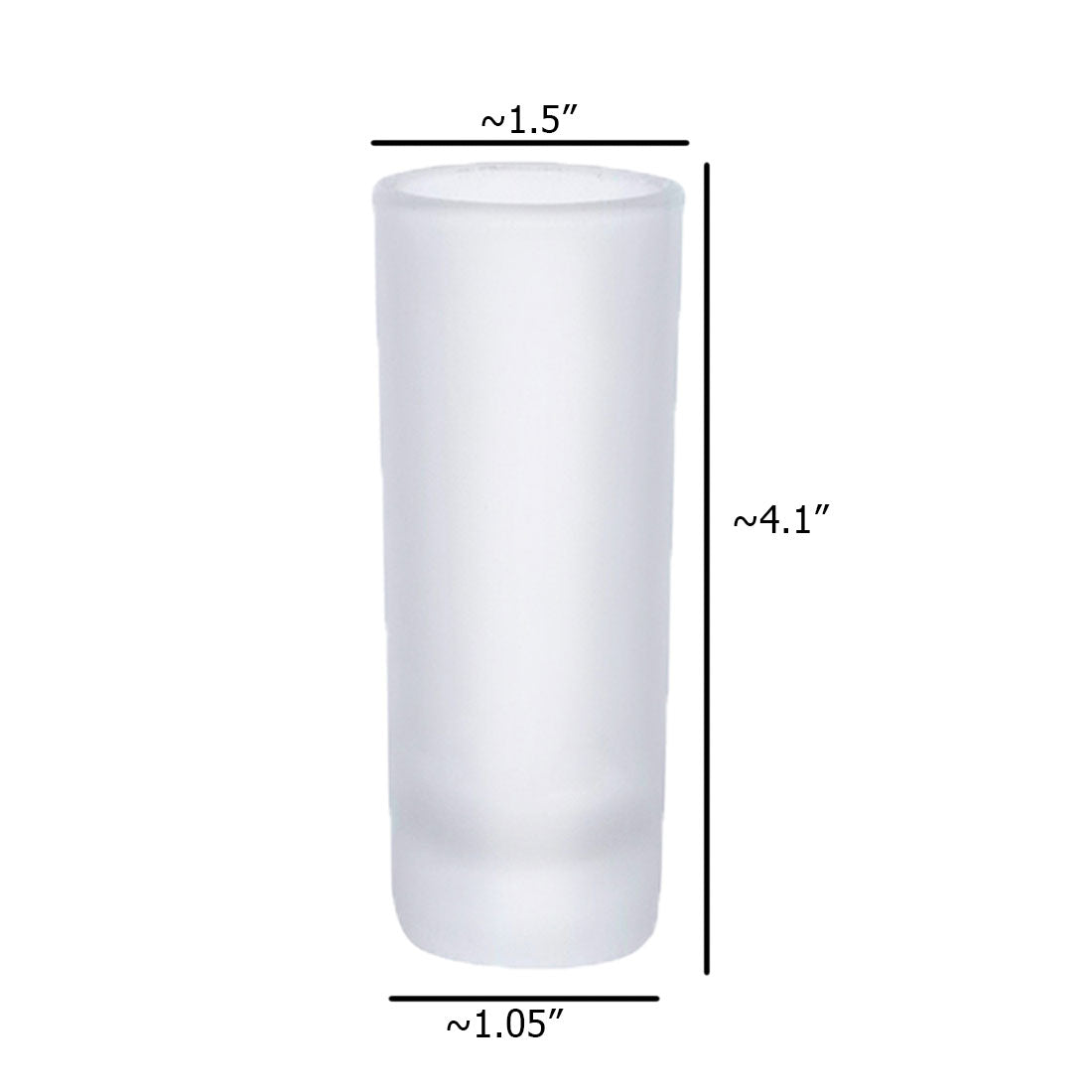 Pearl Coating™ 3oz Sublimation Shot Glass Frosted - Pack of 12 - Joto Imaging Supplies Canada